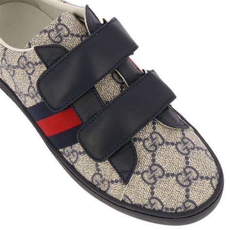 scarpe bambino gucci pelle blu|Scarpe Gucci bambino nuova collezione FW24 .